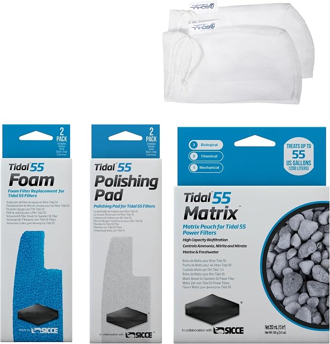Tidal 55 Filter Maintenance and Replacement Filter Media Kit, Including Gokul