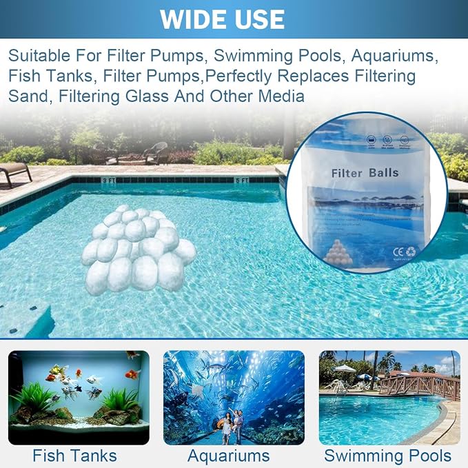 3.08 lbs Pool Filter Balls