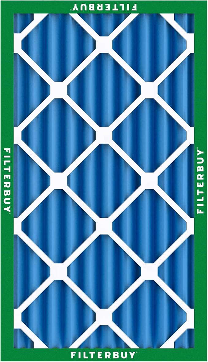 Filterbuy 16x25x4 Air Filter MERV 13 Optimal Smoke & Allergy Defense,