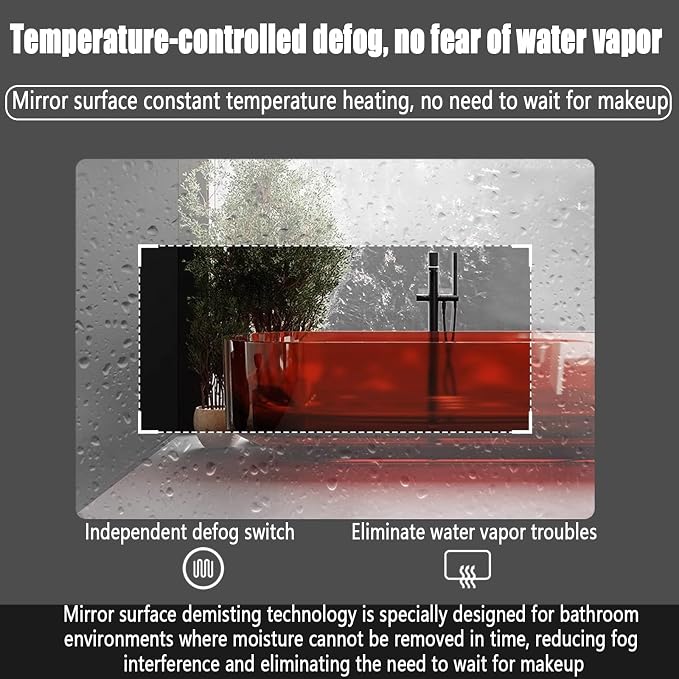 Backlit LED Illuminated Bathroom Mirror