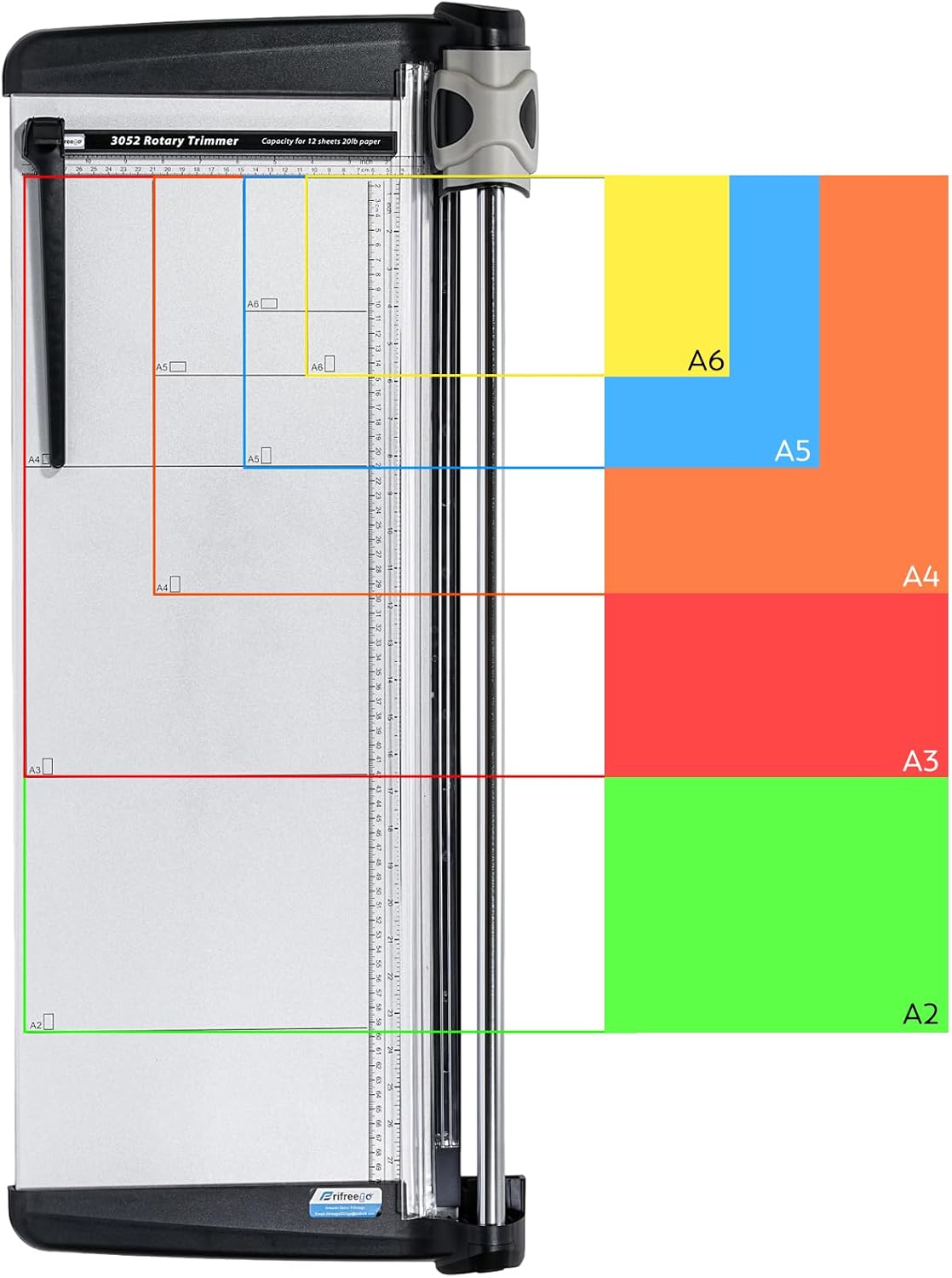 670mm(26.37") Rotary Paper Trimmer, 15 Sheets Heavy Duty Paper Trimmer