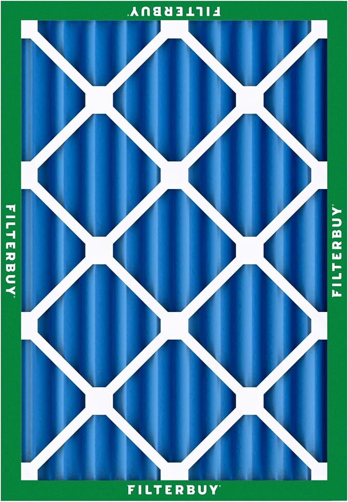 Filterbuy 20x25x4 Air Filter MERV 13 Optimal Smoke & Allergy Defense,