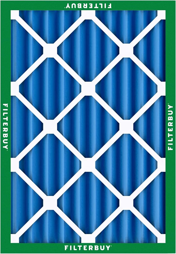 Filterbuy 20x24x4 Air Filter MERV 13 Optimal Smoke & Allergy Defense,