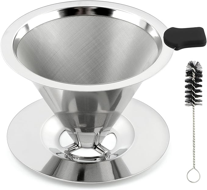 Pour Over Coffee Dripper Paperless Reusable Coffee Filter Pour Over Coffee
