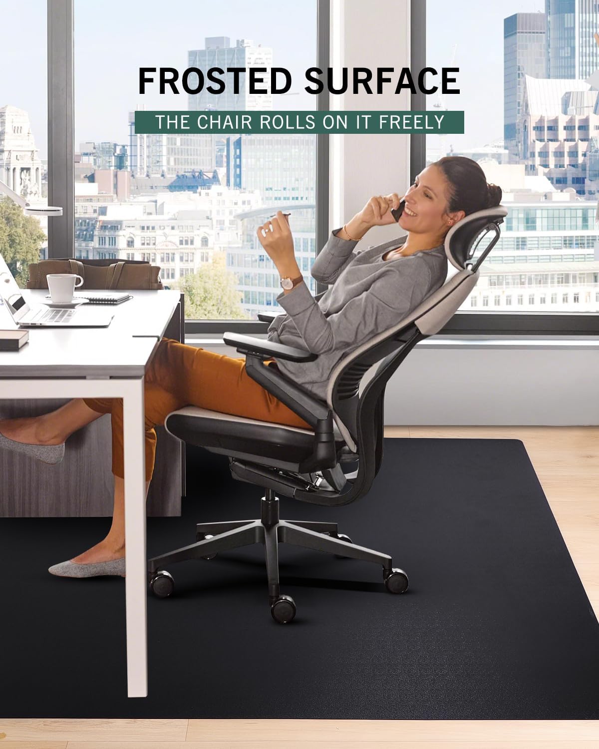 Office Chair Mat for Hard Floors, 48"x60" Waterproof Computer Chair Mat