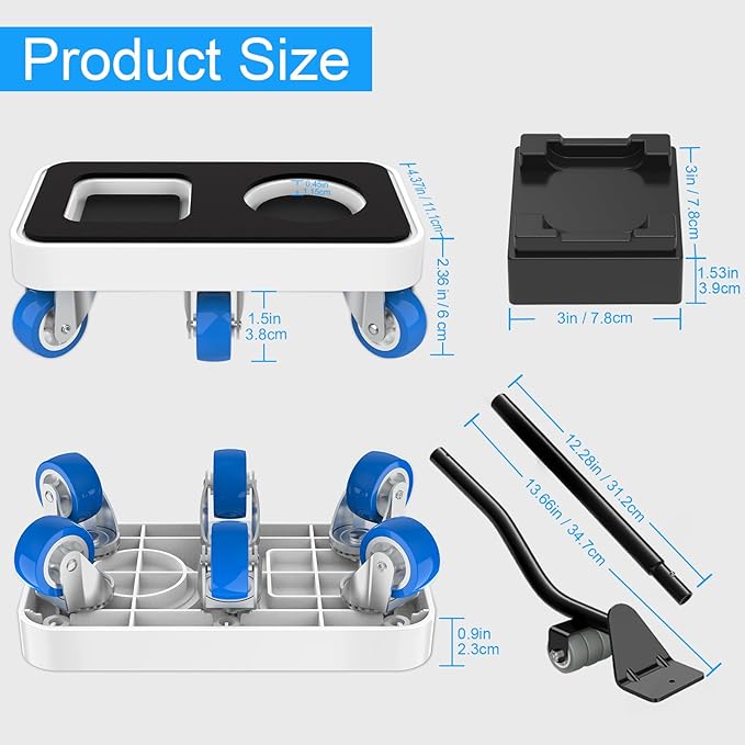Furniture Dolly with Dual Groove Design: Furniture Sliders with 6 Wheels