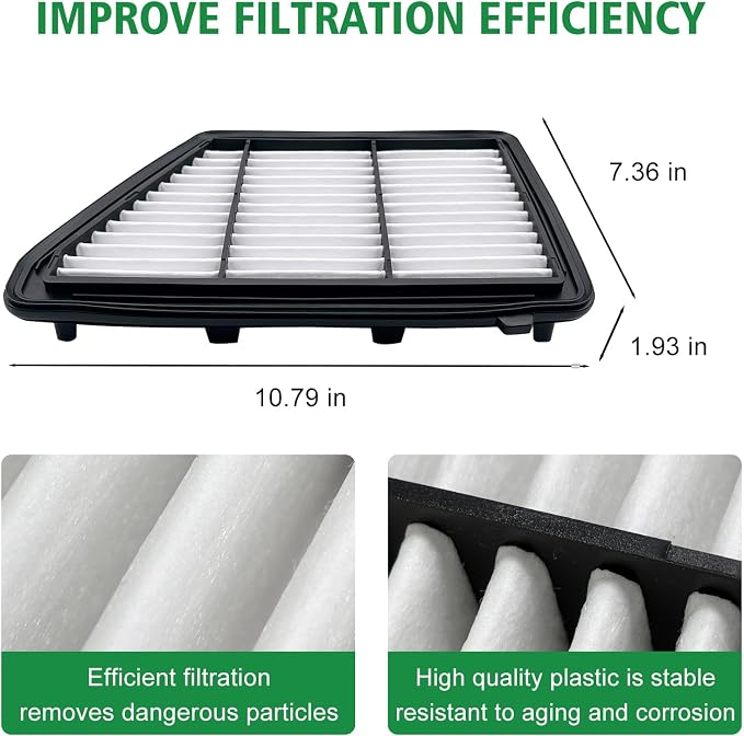 2PCS Cabin Engine Air Filter Kits Fits