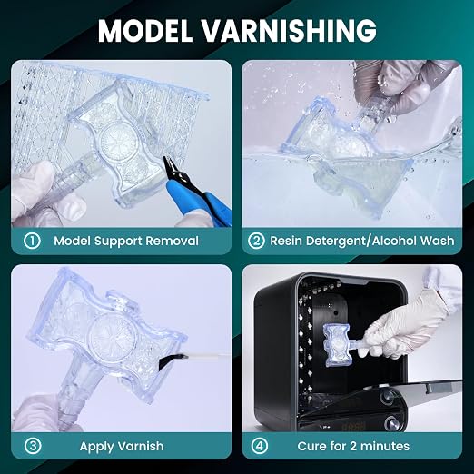 SUNLU High Clear 3D Printer Resin, High Transparency 3D Printing Resin