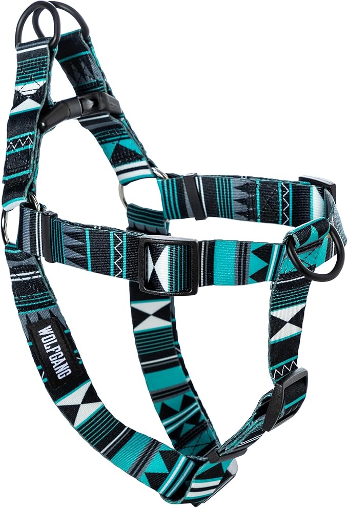 Wolfgang Heavy Duty Adjustable Dog Harness, Pull-Tested for Walking & Training, WesternSky Print, Small