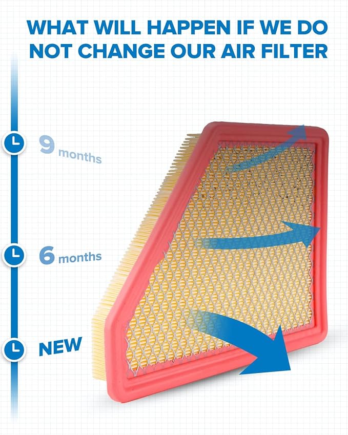 PHILTOP Engine Air Filter, Compatible