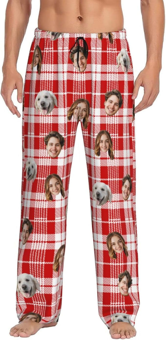 Personalized Pajama Pants For Men Women Custom Pajama Pants With Face Custom Face Pajamas Funny Customized Gifts