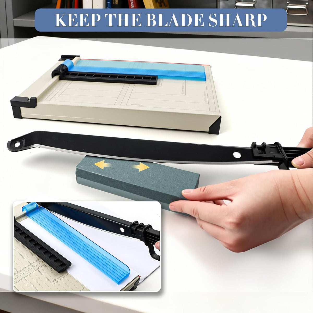 12" Guillotine Paper Cutter,Steel Blade Guillotine Paper Cutter