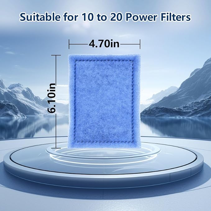 12 PCS Aquarium Filter Cartridge Filters, Rite-Size B Fish Tank Filter Cartridge