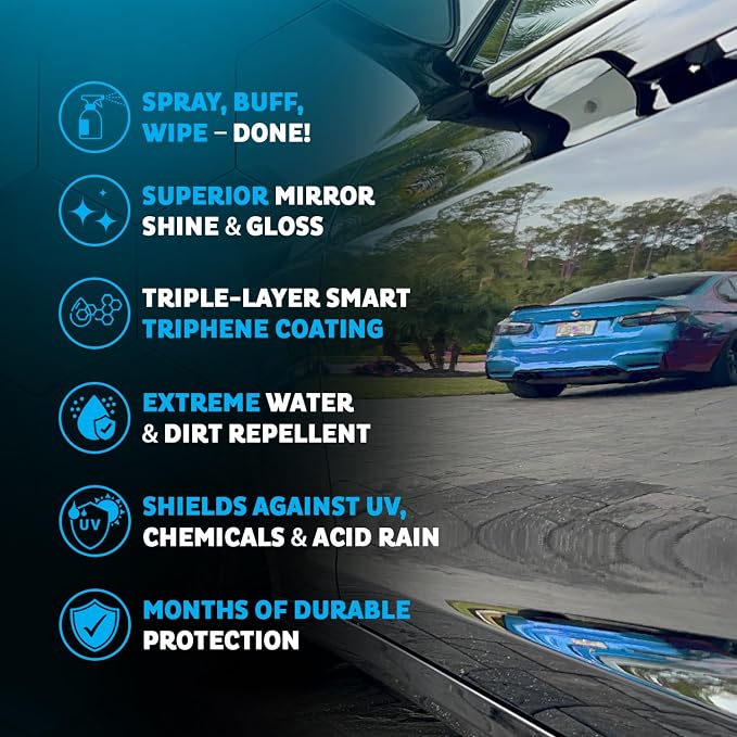MAXL ONE ™ Car Spray with Triphene® Technology, Quick Spray & Wipe All Purpose