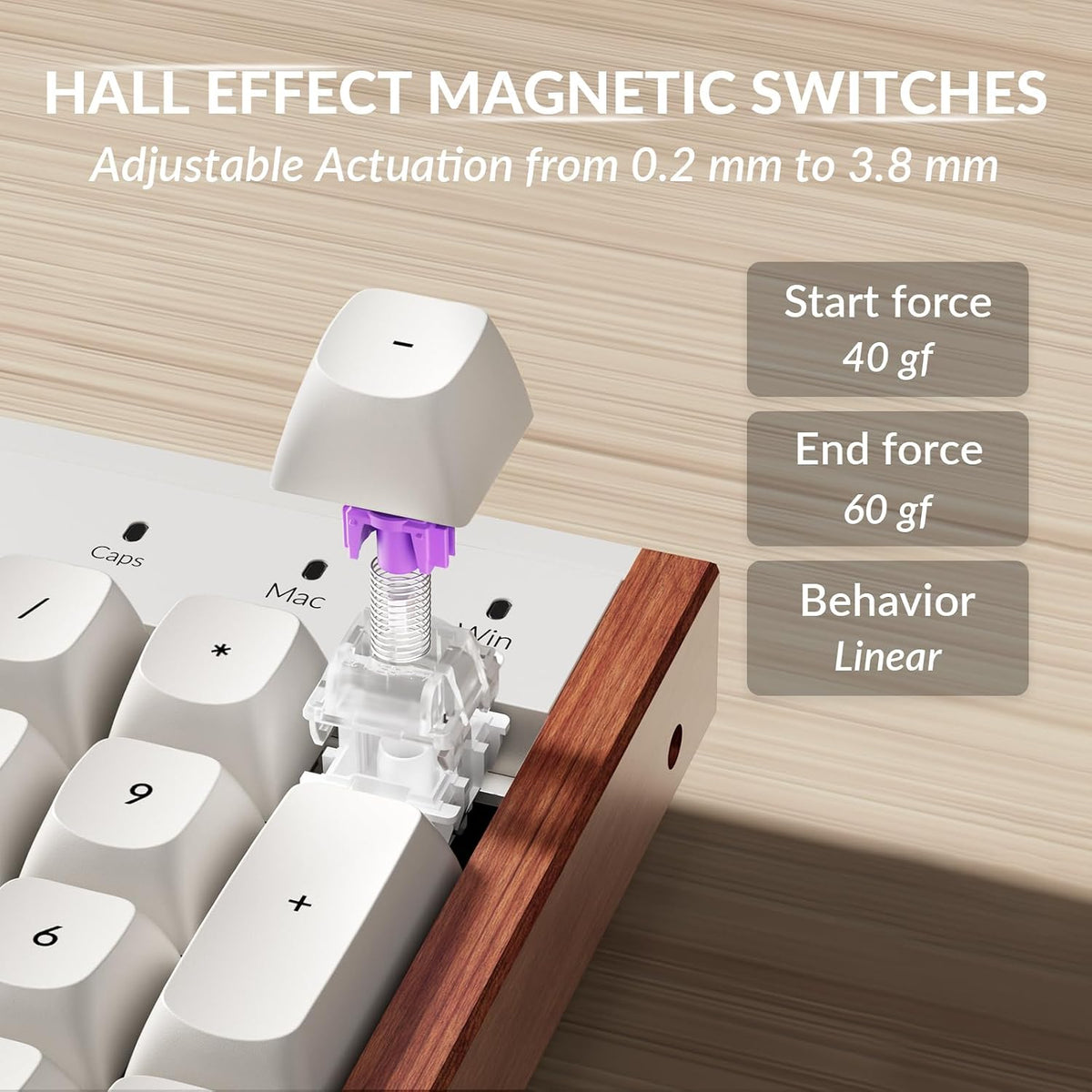 Keychron K10 HE Full-Size Hall Effect Keyboard Wireless, Rapid Trigger