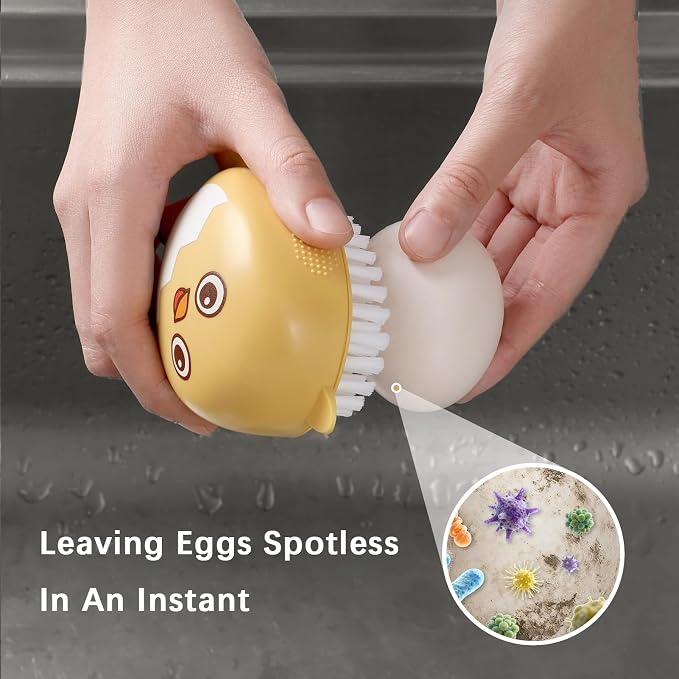 Egg Washer Cleaner for Fresh Eggs, Universal Egg Wash and Brush Scrubber for
