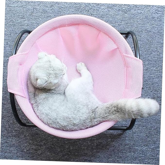 Milisten Breathable Elevated Bed Frame Pet Sleeping Cot for Indoor and Outdoor Use Removable Nest for Easy Cleaning Lightweight and Stable Design