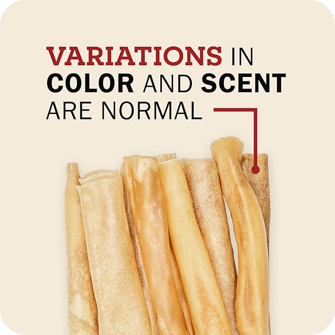 Beef Collagen Sticks - Long Lasting Chews. Bully Sticks Alternative, High Protein Dental Treats with Natural Collagen for Dogs. Supports Joint, Skin & Coat Health