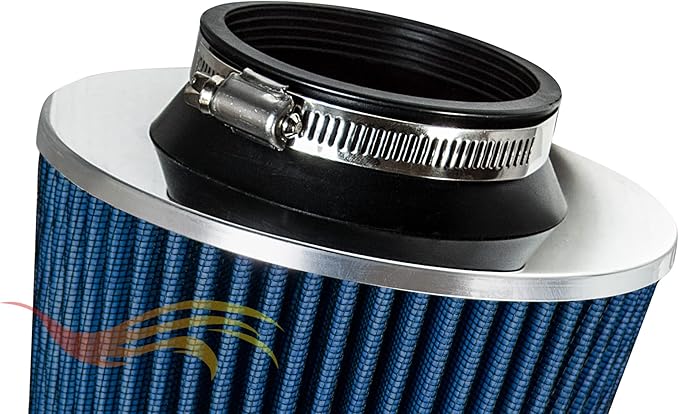 Rtunes Racing Universal Clamp-On Air Filter, Standard Cone, Dry Washable Design