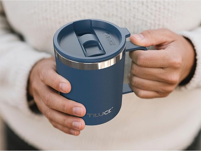 TILUCK 12 oz Insulated Coffee Mug