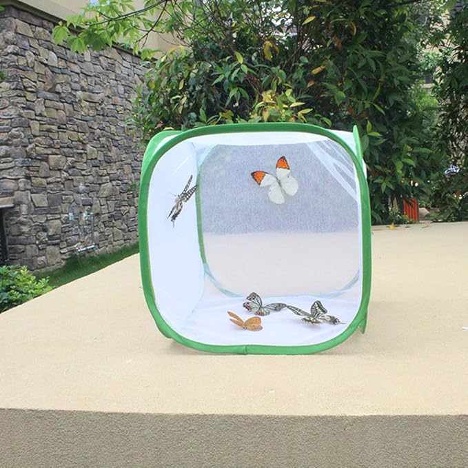 Breeding Cage, Homes for Pets, Large Foldable Ventilated Breeding Cage, Portable Durable Breeding Cage for Canary Aviary Lovebird Budgie Finch Parakeet(30 * 30 * 30cm)
