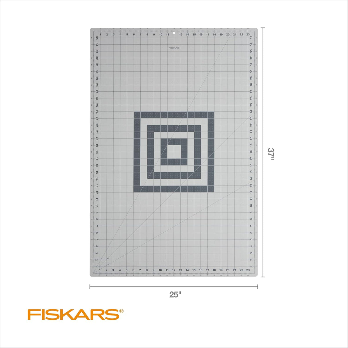 Fiskars 24" x 36" Self Healing Cutting Mat, Extra Large Double-Sided Grid