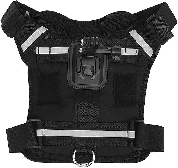 Acouto Dog Harness Dog Harness Mount Camera Nylon Chest and Back Fixation Pet Camera Mount Vest Large Medium and Small Dogs Vest Harnesses