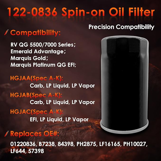 122-0836 Oil Filter │Replacement