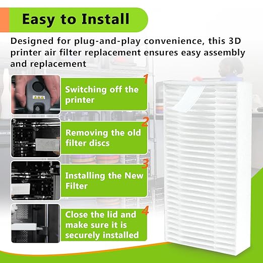 2PCS 3D Printer Air Filter Cartridge