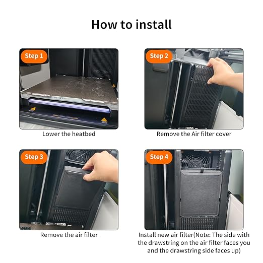 3D Printer Accessories Activated Carbon Air Filter