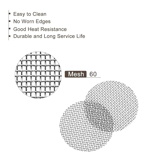 MECCANIXITY Pipe Screen Stainless Steel Screens, 1/2 Inch Diameter