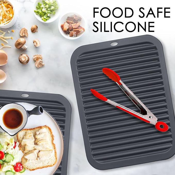 4 PCS Silicone Trivet for Hot Dishes, Silicone Hot Pads Trivets Mat for Hot