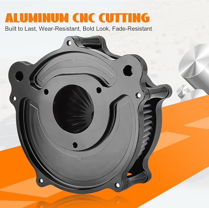 High Flow Air Cleaner Intake Filter System Kit Air Filters Cover