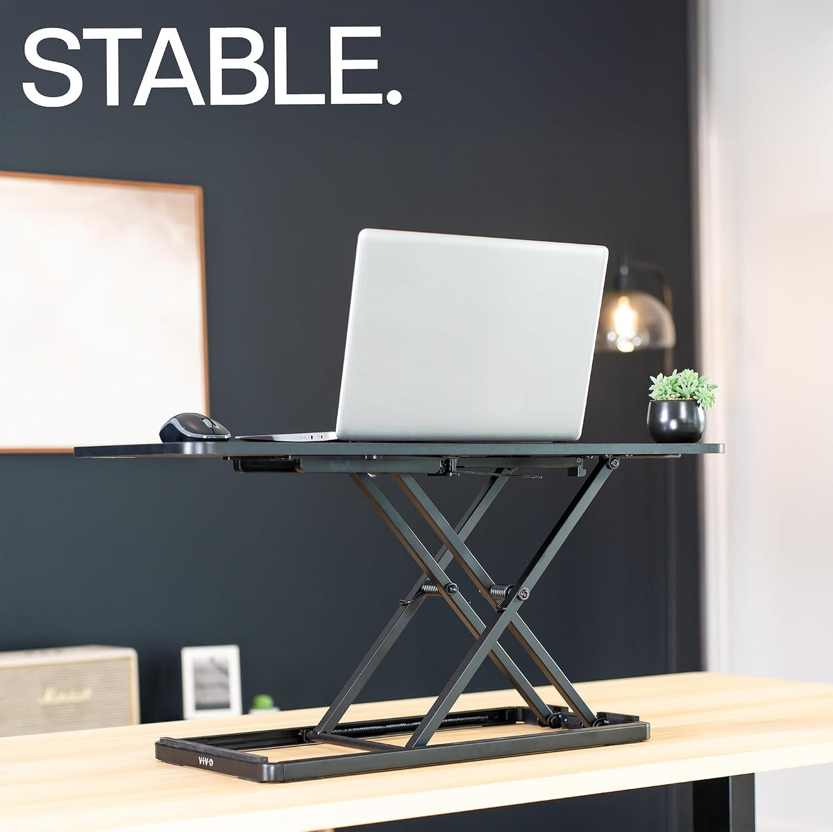 VIVO Black 30 in Single Top Keyboard and Mouse Riser, DESK-V030A