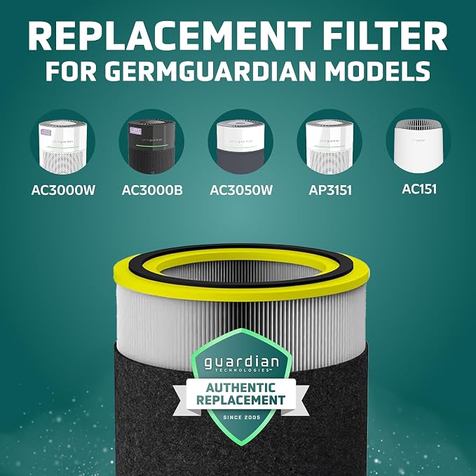 GermGuardian Filter V HEPA Pure Genuine Air Purifier Replacement Filter
