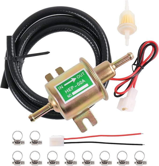 Universal Electric Fuel Pump Kit 12v 3-6 PSI Low Pressure