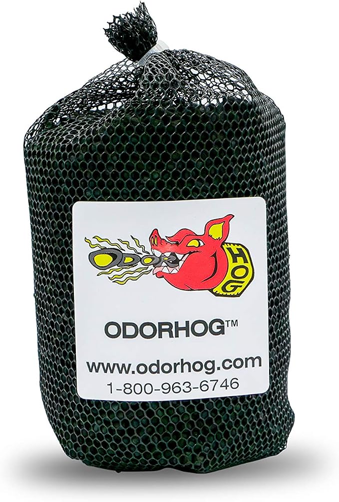 OdorHog Metal Cap Slip On Vent Stack Pipe Filter 6" Black ABS, Removes Outdoor