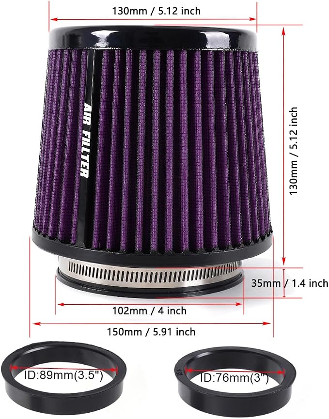 4-Inch Cold Air Intake Filter