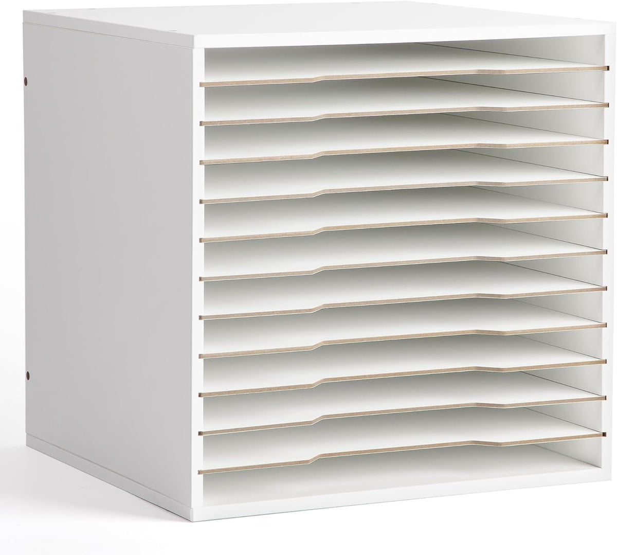 Caydo 12x12 Paper Storage Organizer for 13" Cube Cabinet, 12 Slot Rack