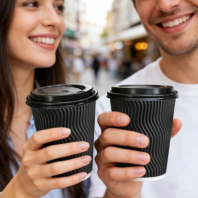 BYSNOW 500 Pack 12 oz Coffee Cups