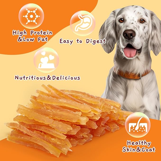 Jungle Calling Soft Training Treats for Small Dog and Cats, Mini Chicken Strips Puppy Training Edible Snacks Easy to Digest, Grain Free (Pack of 2)