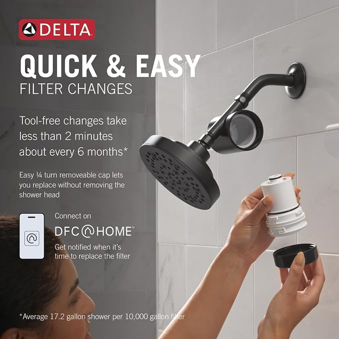 Delta Faucet Clarifi Standard Shower Filter Attachment