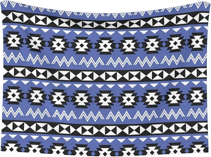 Reversible Plush Dot Pet Blanket for Dogs and Cats, Tribal Ethnic Aztec Native American Decor, Ultra Soft Two Sided Design with Warm Fuzzy Side and Smooth Side for Comfort