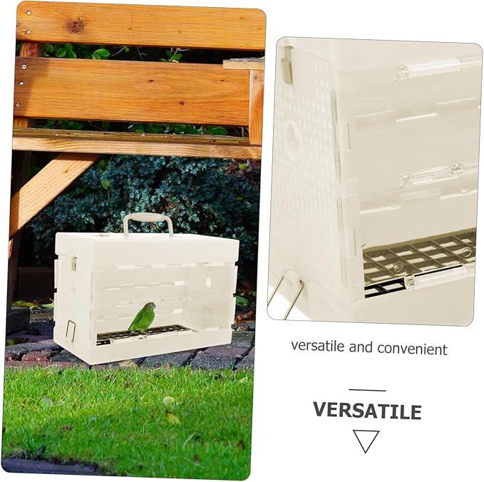 HANABASS Bird Travel Carrier Small Bird Cage with Ventilation Parrot Carrier Cage for Outdoor Use Portable Travel for Adventures