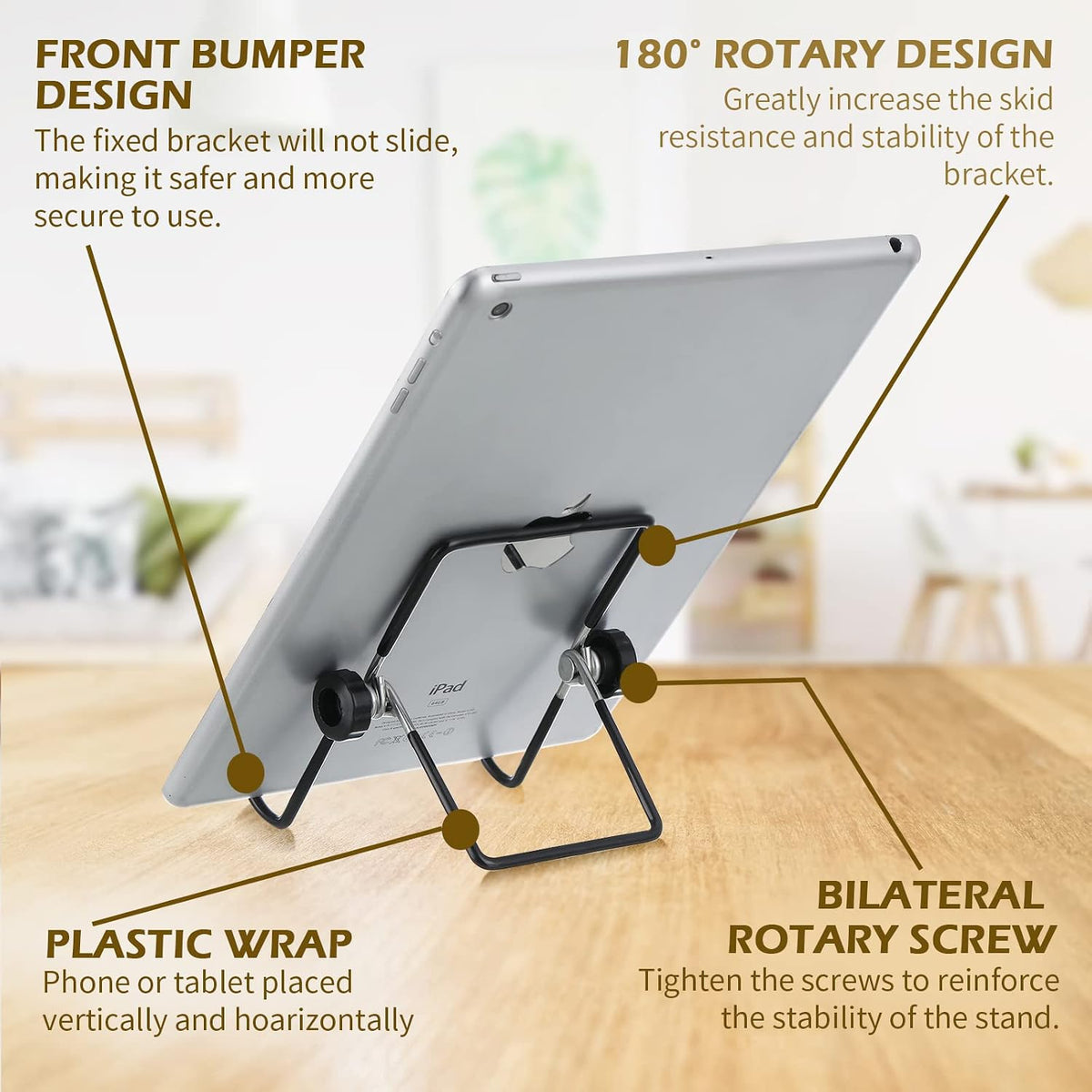 Kenning 24 Pack Book Display Stand, Foldable Metal Plate Easel, Black