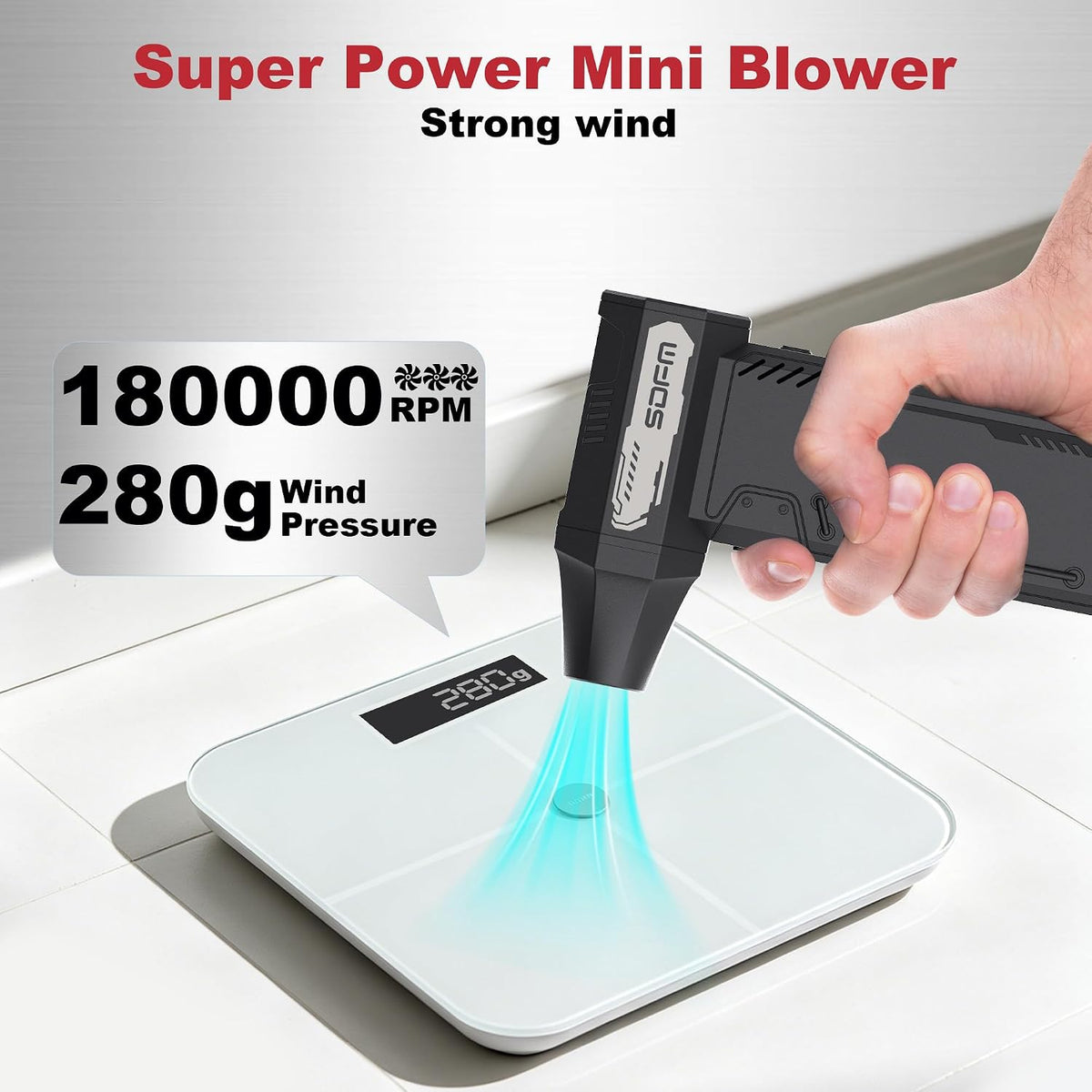 Compressed Air Duster,180,000RPM High Speed brushless Motor Mini Blower