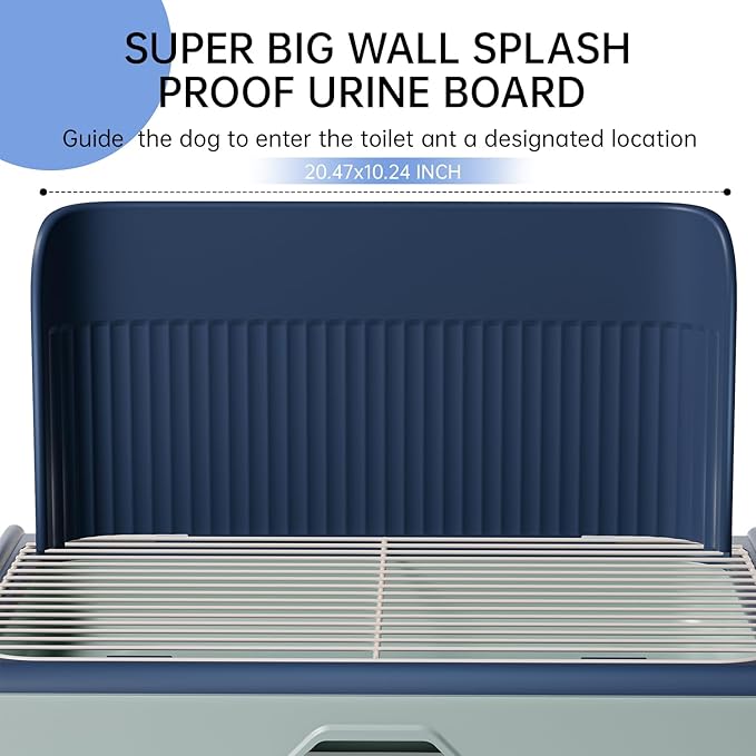 Upgrade Dog Potty Tray with High Wall,23.62"X18.5"Pee Pad Holder,Litter Box for Pet,Mesh Training Holder for Puppy and Small Size Dog,Housebreaking Supplies, Pet Products (Gray)