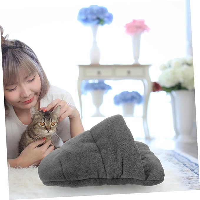 Sosoport Cushion Pet Bed for Puppy Cat Kitten Dog Rabbit Guinea Pig Cozy Warm Ventilated Nest Dog Bed Furniture Grey