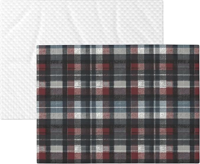 Waterproof Dog Blanket Soft Pet Blanket for Puppy Cat, Fleece Cat Throw Blankets for Furniture Bed Couch Sofa Reversible - Tartan Plaid 6