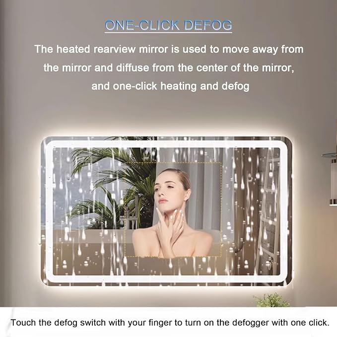 Bathroom Mirror with LED Lights，LED Bathroom Mirror，Illuminated Led Bathroom